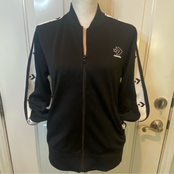 Converse- Track Jacket- Black- Size M  NWT - Picture 7 of 8